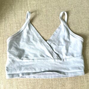 Brandy Melville bra cami cropped light blue tank